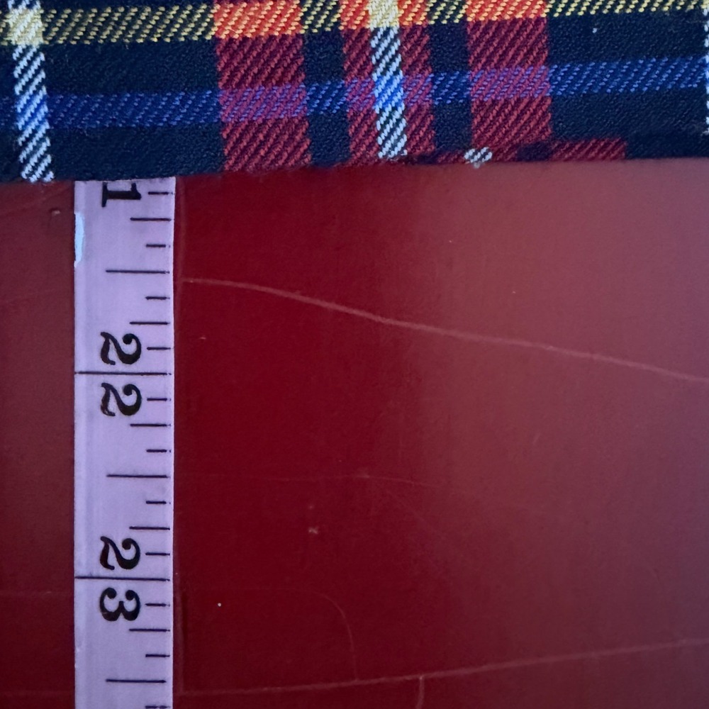 Talbots Plaid Skirt Women Size 10 Navy Blue Wool Blend Tartan Preppy Classic NWT - Picture 8 of 8